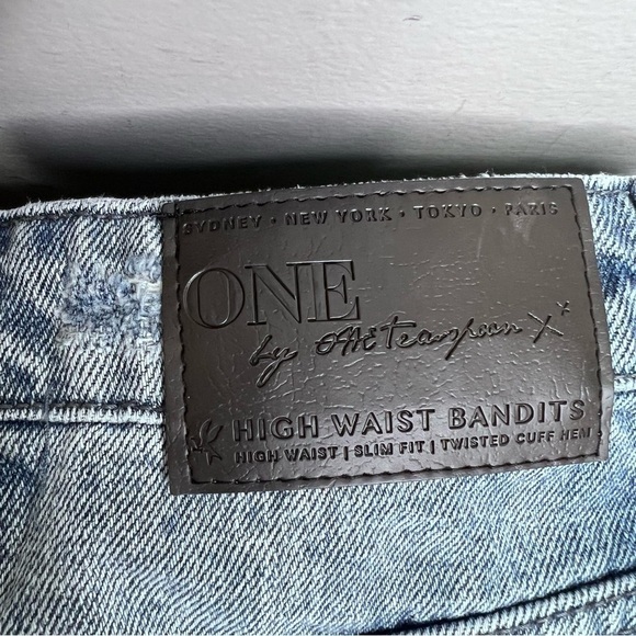 One Teaspoon High Waist Bandits Slim Fit Twisted Cuff Hem Size 27 - Picture 13 of 13